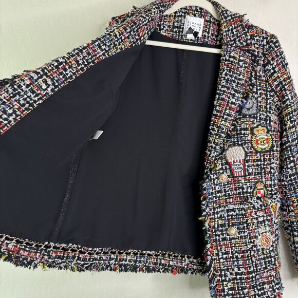 Edward Achour Tweed Patch Jacket - Picture 8 of 9